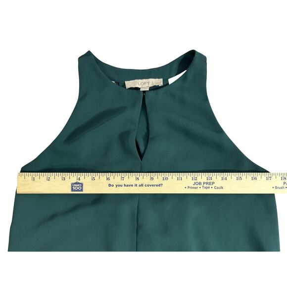 Ann Taylor Loft Hunter Green Tank Keyhole Dress size Small - Picture 3 of 6